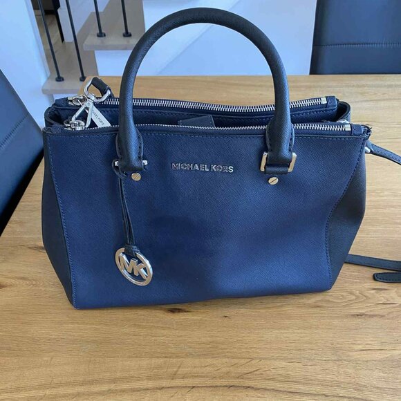 Michael Kors handbag blue and black - Picture 1 of 5